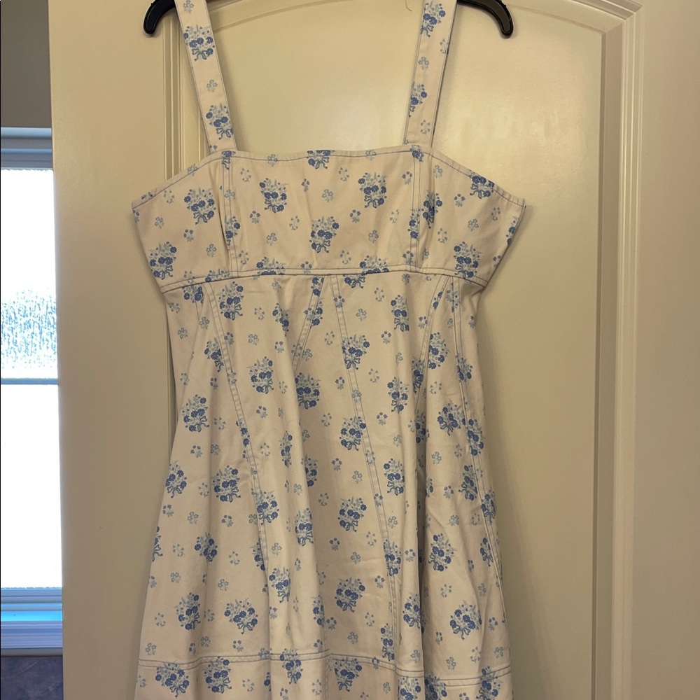 Floral Blue and White dress
